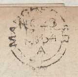 143520 1854 MAIL LONDON TO MANCHESTER 2d BLUE PL.4 (SG19) (TF) IN STATE 2 (SPEC F1h).