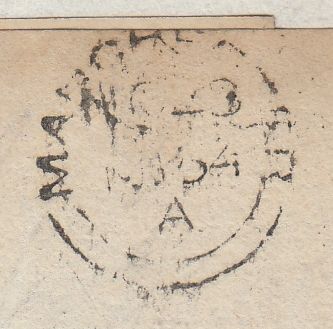 143520 1854 MAIL LONDON TO MANCHESTER 2d BLUE PL.4 (SG19) (TF) IN STATE 2 (SPEC F1h).