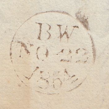 143520 1854 MAIL LONDON TO MANCHESTER 2d BLUE PL.4 (SG19) (TF) IN STATE 2 (SPEC F1h).