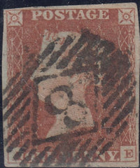 143525 1844 1d PL.46 (SG8)(AE) MISSING IMPRIMATUR LETTERING, GOOD USED.