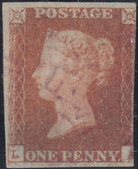 143529 1848 1d PL.85 (SG8)(LA) USED.