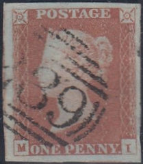 143530 1848 1D PL.85 (SG8)(MI) GOOD USED.