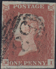 143532 1848 1d PL.85 (SG8)(RI) GOOD USED.