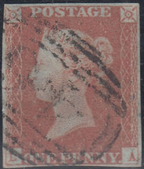 143535 1848 1d PL.85 (SG8)(LA) GOOD USED.