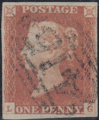 143536 1848 1d PL.85 (SG8)(LG) FINE USED.