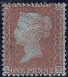 143538 1855 DIE 2 1d PL.21 S.C.14 (SG24) GOOD TO FINE USED.