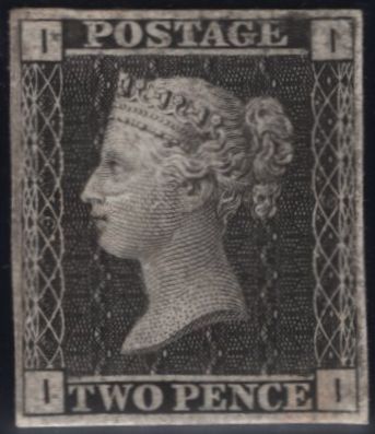 143540  1867 PARIS EXHIBITION PROOF 2d BLACK PL.9 IMPERFORATE (II) (SPEC DP49).