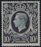 143543 1939 10s DARK BLUE (SG478) UNMOUNTED SINGLE VARIETY 'RETOUCHED MEDALLION' (SPEC Q32c).