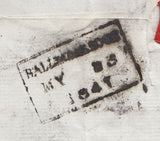 143567 1841 MAIL FOCHABERS MORAYSHIRE, SCOTLAND, TO BALLINDALLOCH 1d PLATE TEN STATE 2 (SG7 SPEC AS71)(BD) FINE USED.