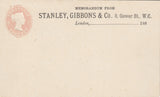 143572 1872 ½d PINK POSTCARD UNUSED, 'STANLEY, GIBBONS AND CO.' IMPRINT.