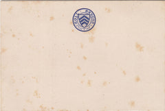 143596 1876 MERTON COLLEGE, OXFORD ½d ULTRAMARINE EMBOSSED POSTCARD, 4½" X 3".