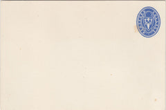 143597 1879 HERTFORD COLLEGE, OXFORD ½d BLUE EMBOSSED POSTCARD, 3" X 4½".