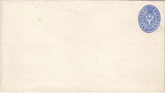 143598 1879 HERTFORD COLLEGE, OXFORD ½d BLUE EMBOSSED ENVELOPE 2¾" X 4¾".