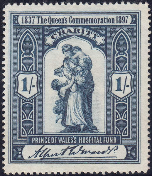 143601 1897-98 QUEEN VICTORIA 'PRINCE OF WALES HOSPITAL FUND/CHARITY' UNUSED GROUP OF SIX.