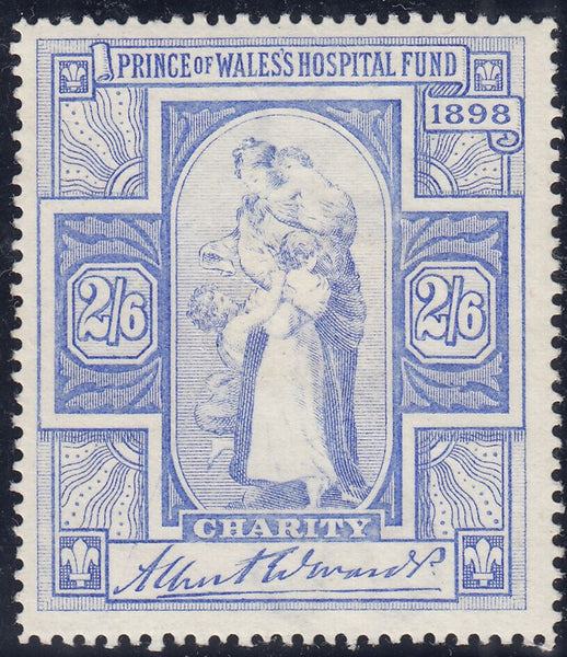 143601 1897-98 QUEEN VICTORIA 'PRINCE OF WALES HOSPITAL FUND/CHARITY' UNUSED GROUP OF SIX.