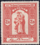 143601 1897-98 QUEEN VICTORIA 'PRINCE OF WALES HOSPITAL FUND/CHARITY' UNUSED GROUP OF SIX.