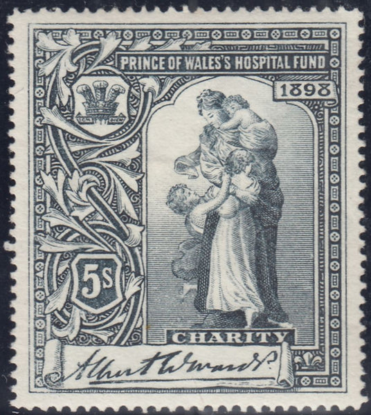 143601 1897-98 QUEEN VICTORIA 'PRINCE OF WALES HOSPITAL FUND/CHARITY' UNUSED GROUP OF SIX.