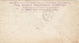 143611 1863 'THE WORLD INSURANCE COMPANY' ILLUSTRATED ENVELOPE READING TO CANTERBURY WITH 1d (SG40).
