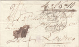 143621 1812 MAIL CORUNNA, SPAIN TO LONDON 'SHIP LETTER/CROWN/PLYMOUTH' HANDSTAMP (Tab S.5).