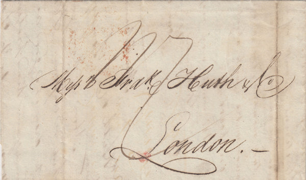 143622 1836 MAIL NEW ORLEANS, U.S.A. TO LONDON WITH BOXED 'LIVERPOOL/SHIP LETTER' HANDSTAMP.