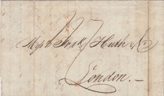 143622 1836 MAIL NEW ORLEANS, U.S.A. TO LONDON WITH BOXED 'LIVERPOOL/SHIP LETTER' HANDSTAMP.