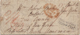 143624 1836 MAIL NEWMARKET, SUFFOLK TO NEW YORK, NORTH AMERICA WITH 'Newmarket/Penny Post' HANDSTAMP (SK286).