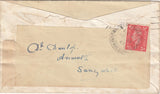 143630 1878 MAIL EDINBURGH TO PEEBLES 1d PL.183 (SG43) REUSED IN 1943 WITH ORIGINAL USAGE OVERPRINTED 'CANCELLED'.