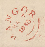 143650 1835 MAIL FROM FRIARS SCHOOL IN BANGOR TO LONDON.