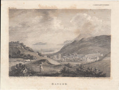 143656 1797 ENGRAVING OF 'BANGOR' BY J WALKER.