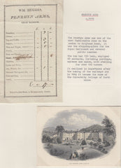 143668 CIRCA 1810 COACHING INN RECEIPT 'WM. HUGHES, PENRHYN ARMS, NEAR BANGOR'.