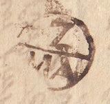 143699 1739 MAIL WINCHESTER TO FLANDERS WITH 'WIN/CHESTER' HANDSTAMP (HA1499).