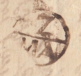 143699 1739 MAIL WINCHESTER TO FLANDERS WITH 'WIN/CHESTER' HANDSTAMP (HA1499).