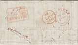 143710 1844 MAIL HEADED 'HMS Cornwallis at Sea' MAY 1 1844 WHILST AT SEA BETWEEN CALCUTTA AND MADRAS TO WAKEFIELD, YORKSHIRE.