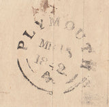 143721 1842 1d MULREADY WRAPPER DEVONPORT TO TORPOINT VIA PLYMOUTH AND TORPOINT FERRY MANUSCRIPT '2 more to pay'.