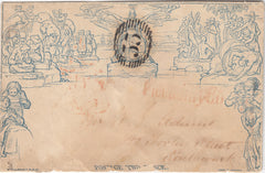 143725 1840 2d MULREADY ENVELOPE STEREO a208 LATE USAGE 1853?