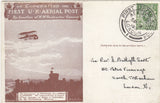 143735 1911 FIRST OFFICIAL U.K. AERIAL POST LONDON POSTCARD IN BROWN USED IN LONDON 'posted at Gamages'.