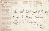 143736 1911 FIRST OFFICIAL U.K. AERIAL POST LONDON POSTCARD IN RED-BROWN TO HAVANT.