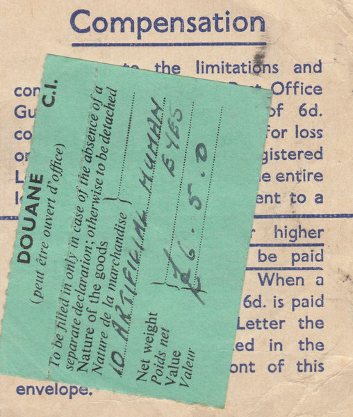 143746 1955 Q.E.II 8½d GREY REGISTERED ENVELOPE AIRMAIL SOUTHEND ON SEA, ESSEX TO NEW ZEALAND UPRATED KGVI 5s RED (SG510) Q.E.II. WILDINGS ½d AND 9d.