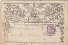 143752 1894 'WHITAKER'S ALMANACK' MULREADY IMITATION USED IN LONDON 1d LILAC (SG172).