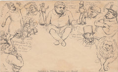 143761 1840 ORIGINAL SPOONER CARICATURE No.14 'DANIEL O'CONNELL' ENVELOPE.