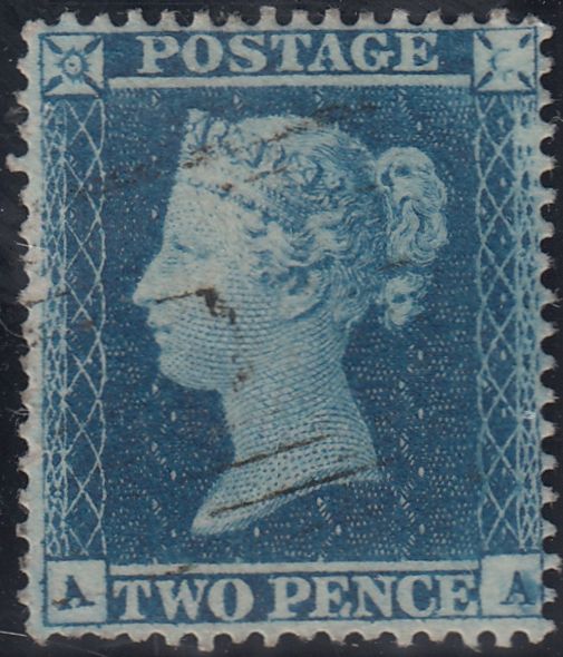 143784 1854 2d BLUE PL.4 S.C.16 (SG19)(AA) Good USED.