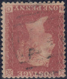 143800 1857 DIE 2 1d PL.66 (SG40) GROUP OF FOUR ITEMS INCL GOOD USED BLOCK OF SIX.