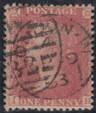 143802 1857 DIE 2 1d RESERVE PL.17 (SG40) GROUP OF FOUR INCLUDING FINE USED BLOCK OF FOUR.