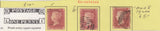 143804 1857 DIE 2 1d PL.46 (SG40) FINE GROUP TEN ITEMS INCL 'LI' RE-ENTRY.