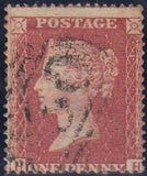 143807 1857 DIE 2 1d PL.38 PERFORATION 16 (SG36)(HH) GOOD USED.