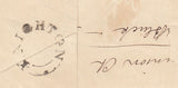 143814 1842 LARGE PART 1d PINK ENVELOPE KNIGHTON, RADNORSHIRE TO LUDLOW, KNIGHTON MALTESE CROSS AND 'KNIGHTON' UDC (W1225).