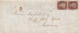 143815 1841-1844 THREE EXAMPLES STRANRAER, 'PEG-LEG' MALTESE CROSS ON COVER (SPEC B1tag)..