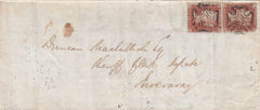 143815 1841-1844 THREE EXAMPLES STRANRAER, 'PEG-LEG' MALTESE CROSS ON COVER (SPEC B1tag)..