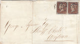 143815 1841-1844 THREE EXAMPLES STRANRAER, 'PEG-LEG' MALTESE CROSS ON COVER (SPEC B1tag)..