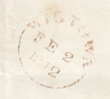 143815 1841-1844 THREE EXAMPLES STRANRAER, 'PEG-LEG' MALTESE CROSS ON COVER (SPEC B1tag)..